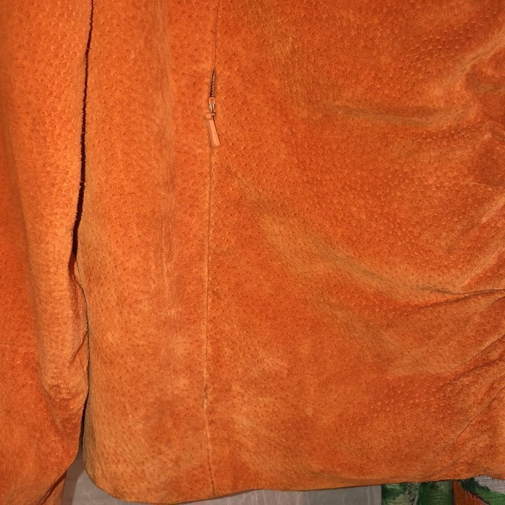 Wilsons Leather XL Burnt Orange Genuine Suede Leather Jacket - Picture 8 of 17